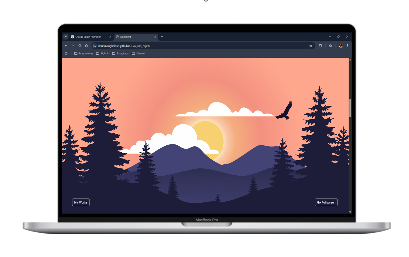 Live demo of webpage